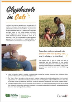 Download the PDF version of our 'Glyphosate in Oats' Factsheet.